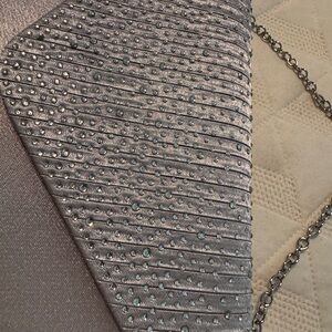 Elegant Silver Clutch Bag
